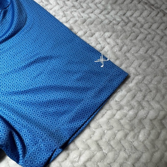 Kenneth Cole Men's Blue Golf Polo 👕 Performance Fabric Size Large - Picture 5 of 11